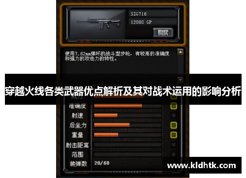 穿越火线各类武器优点解析及其对战术运用的影响分析